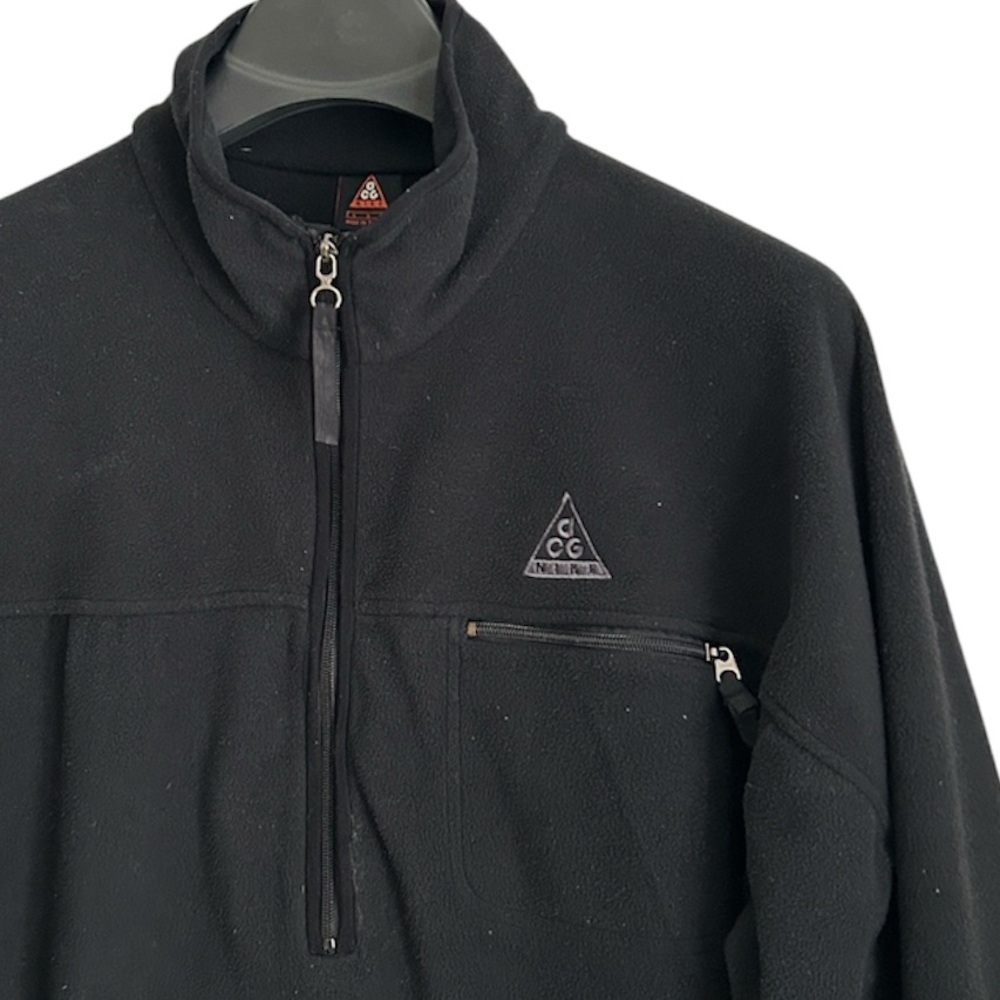 Nike ACG Thermafit Black Half-Zip Jacket. Vintage. Size Large. - Picture 2 of 11